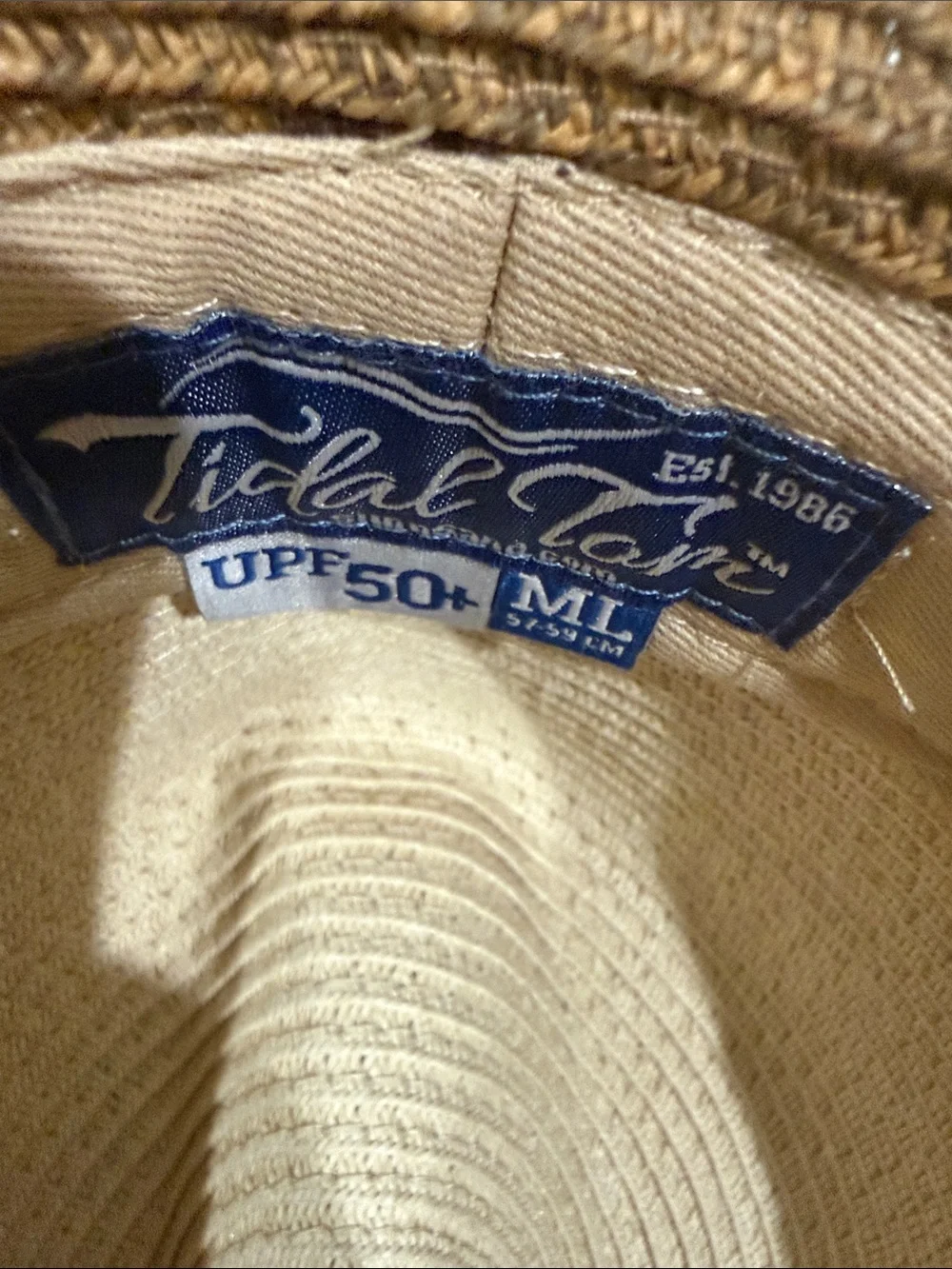 Men's Two-Tone Straw Fedora Hat - Brown & Cream Tidal Tom